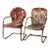 Mid-Century Metal Patio Chairs Set of 2 For Sale