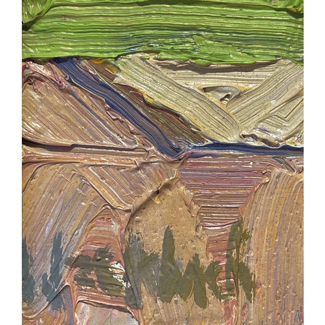 Abstract Overhead Parking Lot by Hazel Z Weckbach | Oil on Panel Abstract view of a parking lot. For Sale - Image 4 of 5