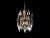 Maison Jansen Eight-light Crystal and Gilded Bronze Chandelier, French, ca. 1950 Dia: 23" Height: 25"