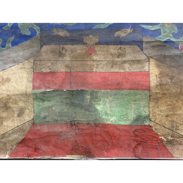 Large Ancestral Portrait of an Aristocratic Couple, Joseon Dynasty (Korea), 1750-1850, Mixed Media For Sale - Image 12 of 15