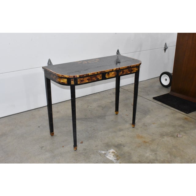 Maitland - Smith Maitland-Smith Tessellated Stone Console Table W/Sunburst For Sale - Image 4 of 15
