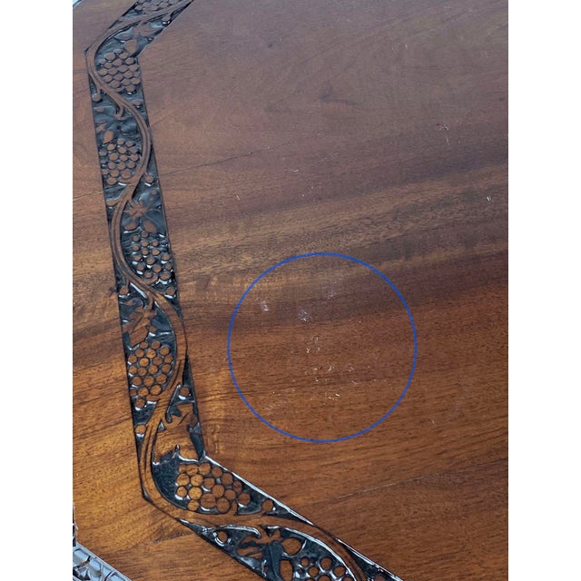 Antique Victorian Walnut Carved Grapevine Motif Octagonal Library Table ...