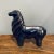 Figurative Small Black Ceramic Dog Figure For Sale - Image 3 of 5