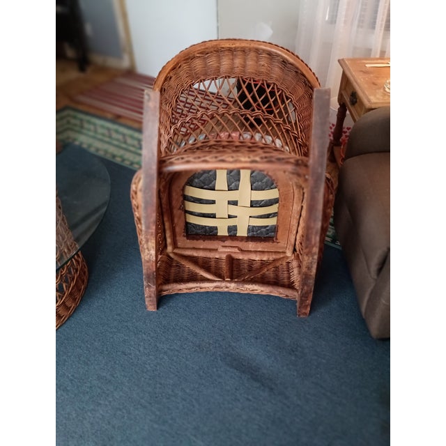 Vintage Henry Link Wicker Furniture Set For Sale - Image 11 of 18