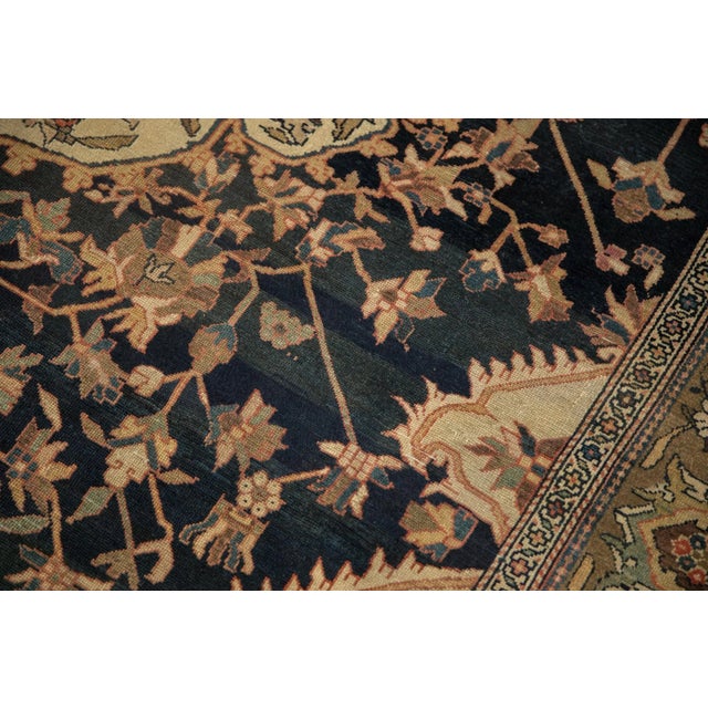 Black Antique Fine Malayer Carpet - 7'5" X 9'9" For Sale - Image 8 of 13