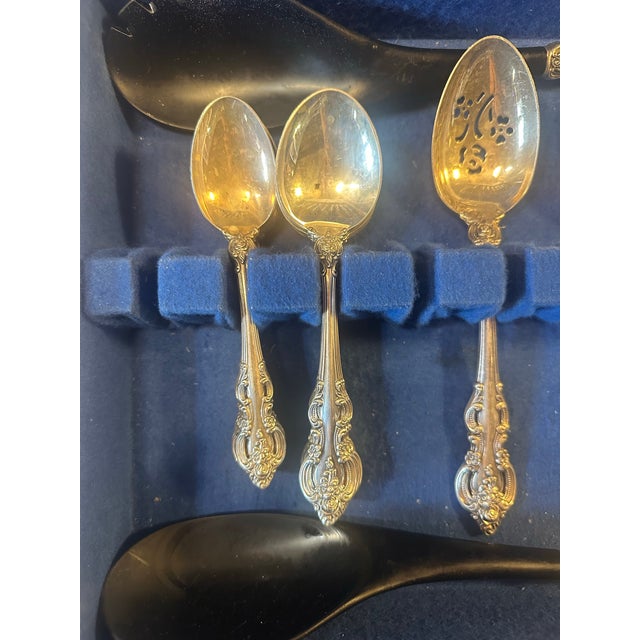 Victorian 1964 Towle Sterling Silver Place Setting- El Grandee- 43 Pieces For Sale - Image 3 of 7