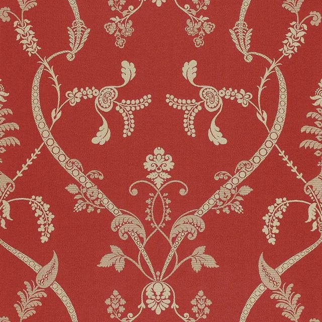 Victorian Schumacher X Timothy Corrigan Parc Monceau Fabric in Grenadine For Sale - Image 3 of 3
