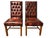 Brown Set of Vintage Chesterfield-Style Leather Chairs For Sale - Image 8 of 8