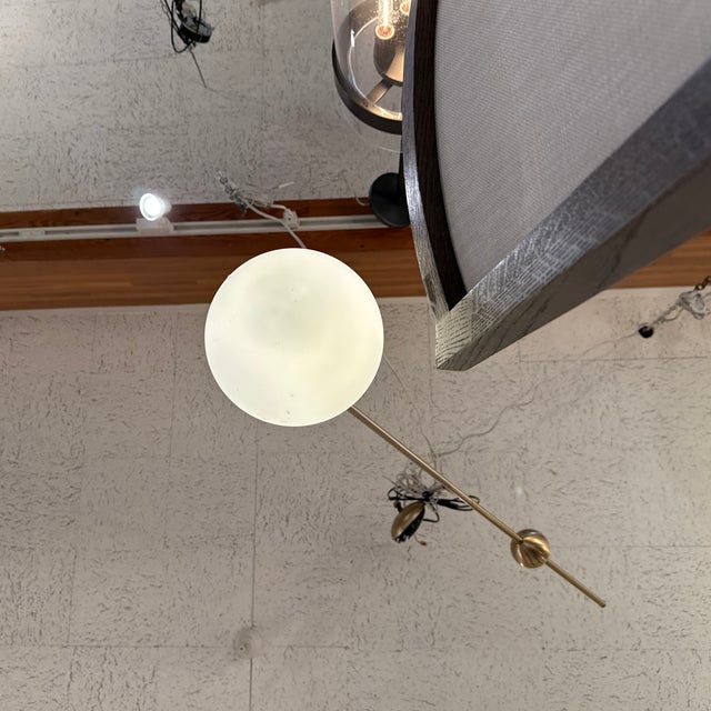 Luceplan for Calligaris Malamata Globe Pendant, Brass For Sale - Image 13 of 15