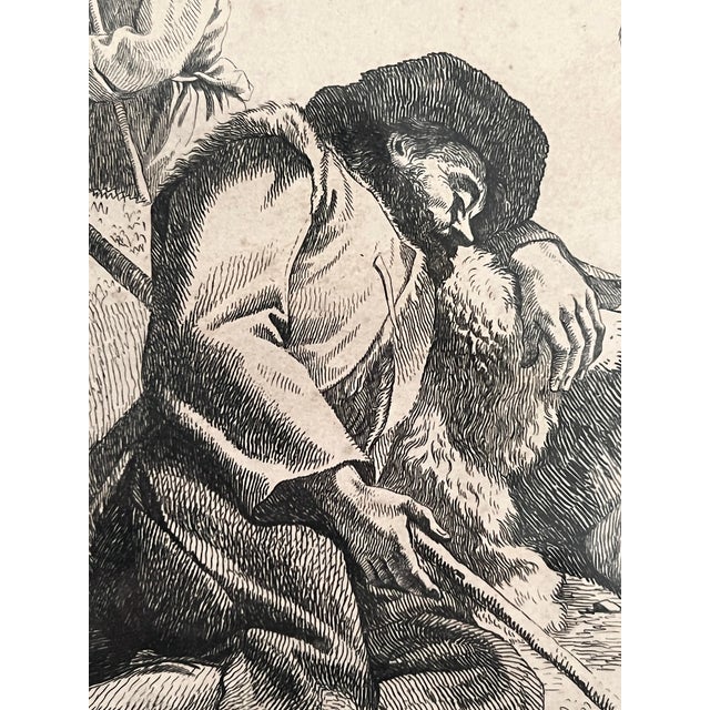 12 Antique Italian Pastoral Scenes 1762-1763 by Francesco Londonio, Milan, Italy Set of Six Giltwood Framed Original Period Prints For Sale - Image 14 of 18