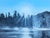 Bruce Herchenrader Contemporary Blue Toned Realistic Forested Lake Landscape Nature Painting, 2010 For Sale - Image 11 of 11