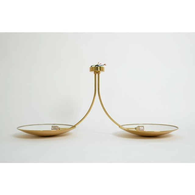 Modern German Model Duan Brass Pendant Lamp by Florian Schulz, 1970s For Sale - Image 16 of 18