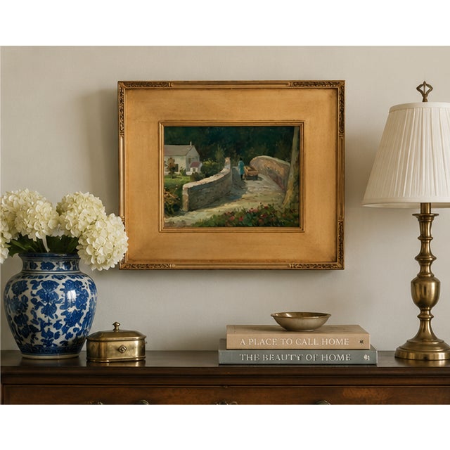 “The Road to Killarney “ Vintage Landscape Oil Painting by Aleksandr Stravin For Sale - Image 9 of 14