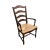 Fremarc Fremarc Designs Ladderback Rush Seat Arm Chair For Sale - Image 4 of 4
