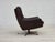Swivel Lounge Chairs with Ottoman in Leather, 1970s, Set of 3 For Sale - Image 12 of 18