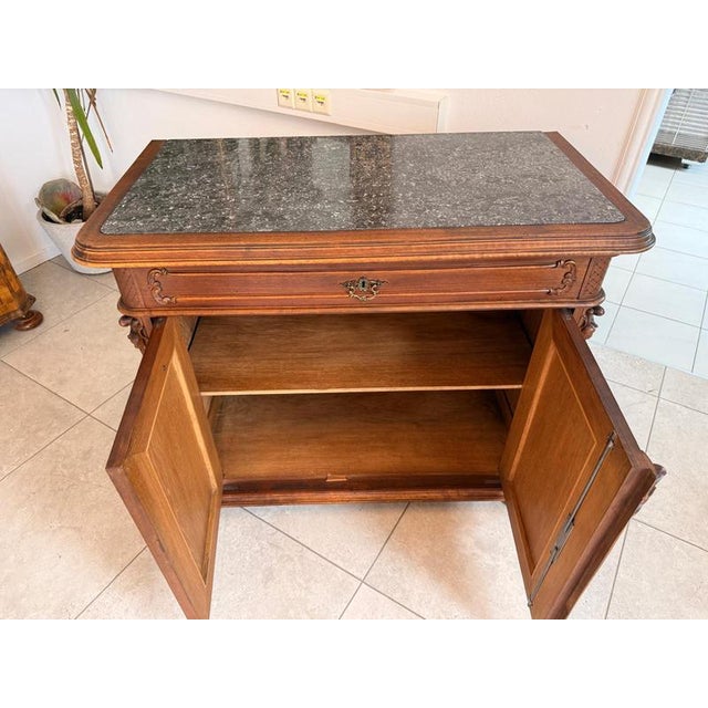 Pfeiferlbarock Buffet in Oak with Granite Top For Sale - Image 10 of 14