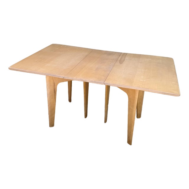 Mid Century Modern M166 Drop Leaf Dining Table by Haywood Wakefield For Sale