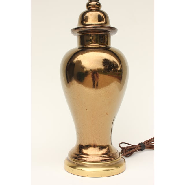 Bronze Metallic Ginger Jar Table Lamp Chairish