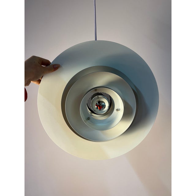 Metal DE-LUX Grey Louvered Lamp from Design Light For Sale - Image 7 of 11