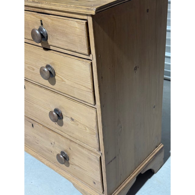 Antique Pine Two Over Three Drawers - Chest of Drawers From England For Sale - Image 6 of 18