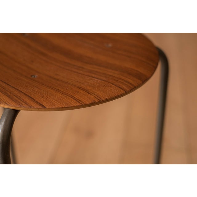 Danish Modern Round Teak Stacking Dot Stool End Table For Sale - Image 11 of 17