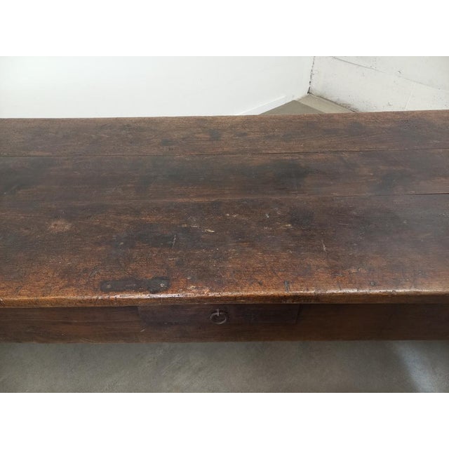Antique Oak Farmhouse Table For Sale - Image 10 of 18