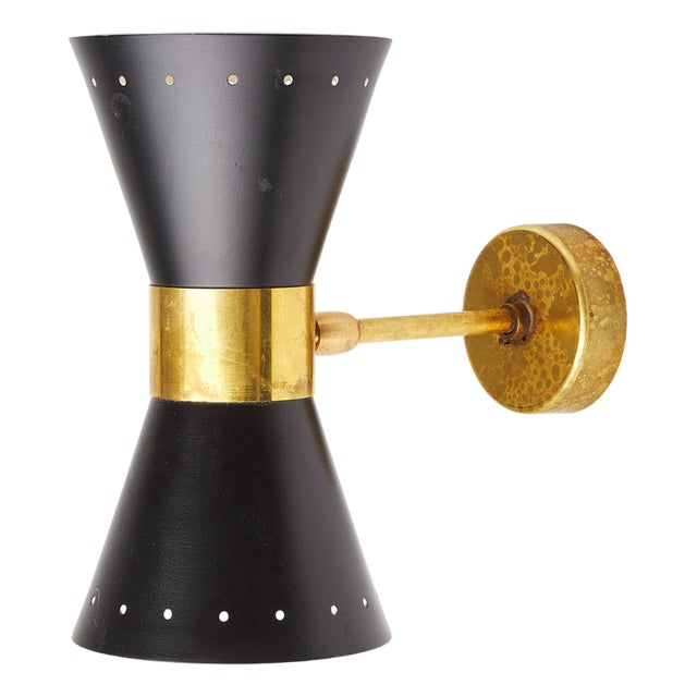 Mid-Century Diabolo Wall Lamp, Italy, 1950s For Sale