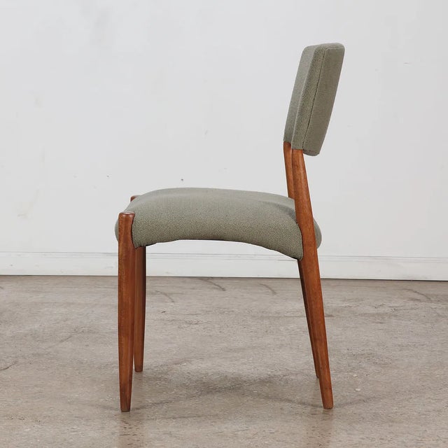 Mid-Century Modern (6) Walnut Side Chairs c.1960 For Sale - Image 3 of 5