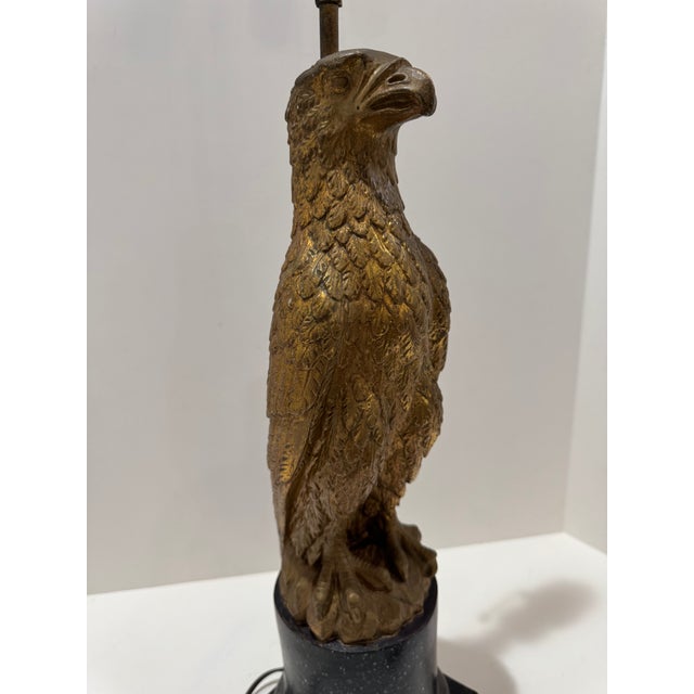 1960s Bird Sculpture Table Lamp on Pedestal Base Borghese For Sale In Atlanta - Image 6 of 16