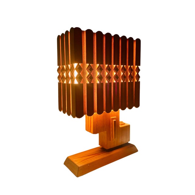 French Folk Art Lamp, 1960s For Sale - Image 10 of 10