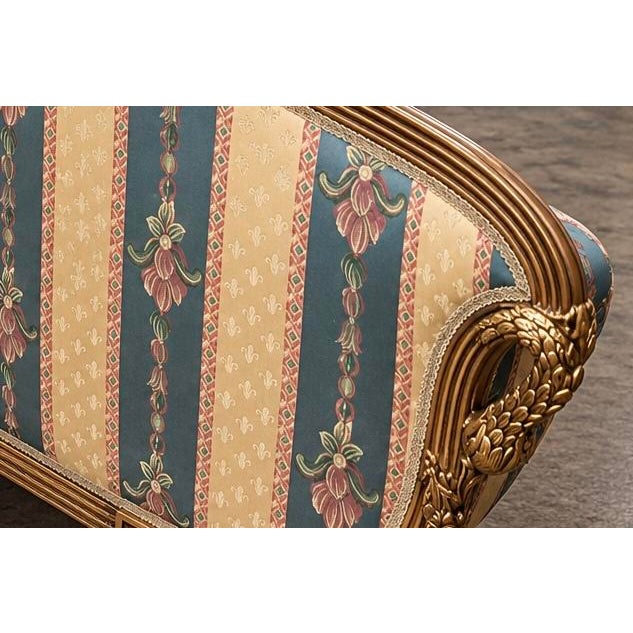 1980s Vintage Italian Import Galimberti Lino 3p Rococo Sofa Couch Loveseat Armchair Set For Sale - Image 5 of 17