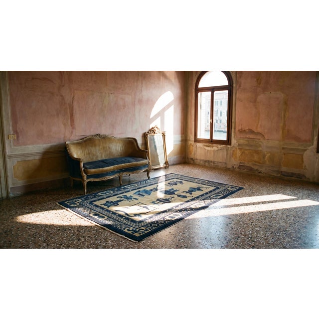 Early 20th Century N. Chinese Baotou 100 Antiques Carpet For Sale - Image 14 of 15