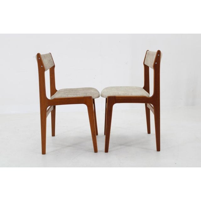 Gray Danish Teak Dining Chairs, 1960s, Set of 4 For Sale - Image 8 of 14