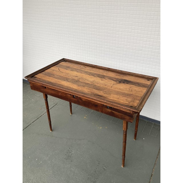 Late 19th Century Antique Folding 19th C. Wooden Camp or Gaming Table For Sale - Image 5 of 18