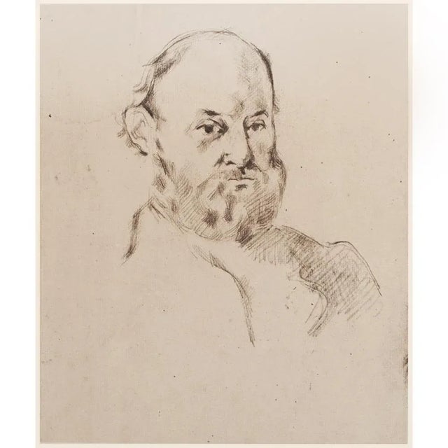1959 After Paul Cézanne Self-Portrait, First Edition Lithograph For Sale In Dallas - Image 6 of 8