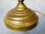 Art Nouveau Whiplash Curve Brass Tulip and Green Glass Table Lamp, 1950s For Sale - Image 13 of 14