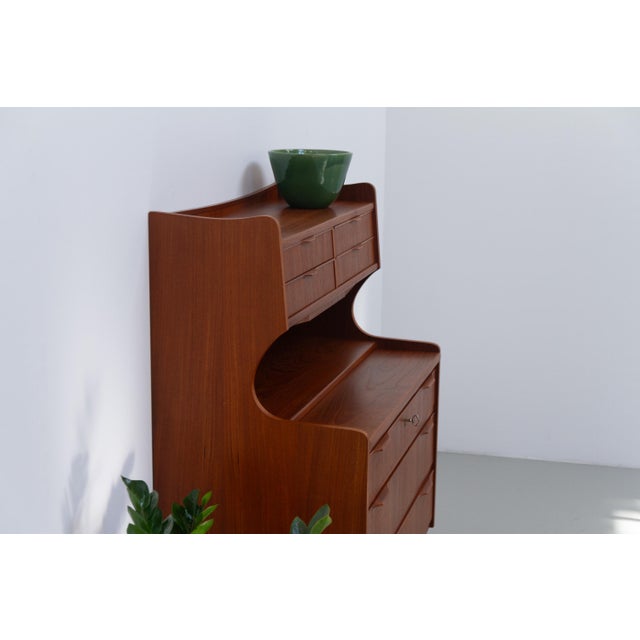 Mid-Century Danish Teak Vanity Dresser, 1960s For Sale - Image 12 of 18