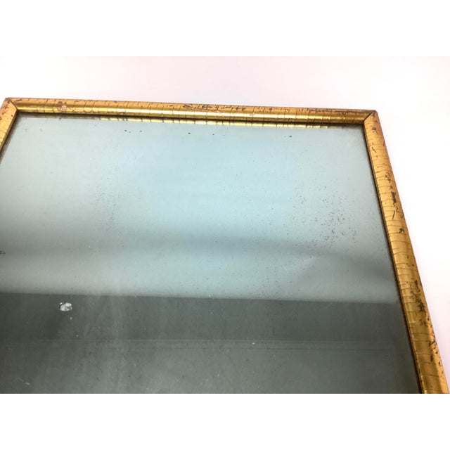 Gold Antique Lemon Gold Frame Mirror 16” by 21” For Sale - Image 8 of 9