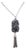 Vintage 1972 Signed Napier Silvertone Dragon Tassel Pendant Necklace For Sale