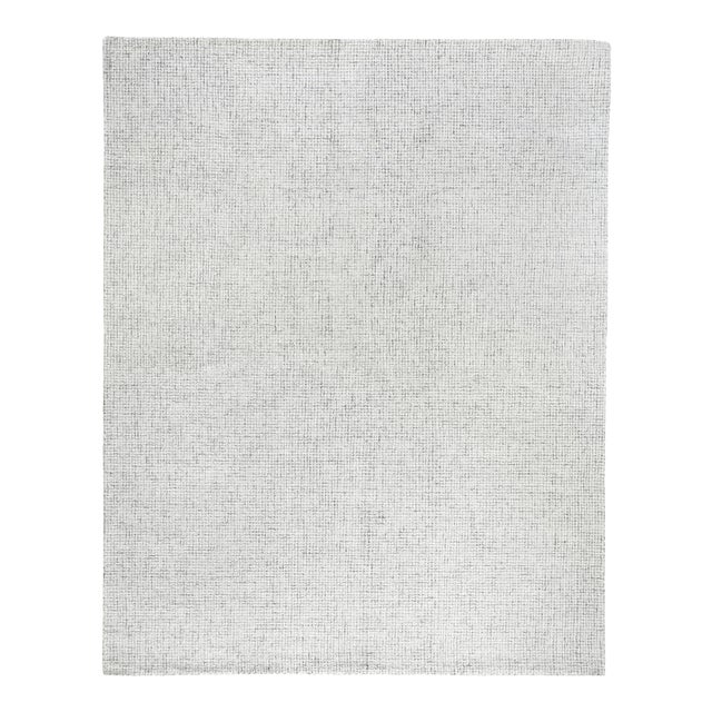 Exquisite Rugs Melbourne Hand Loom Wool & Cotton Gray - 10'x14' For Sale