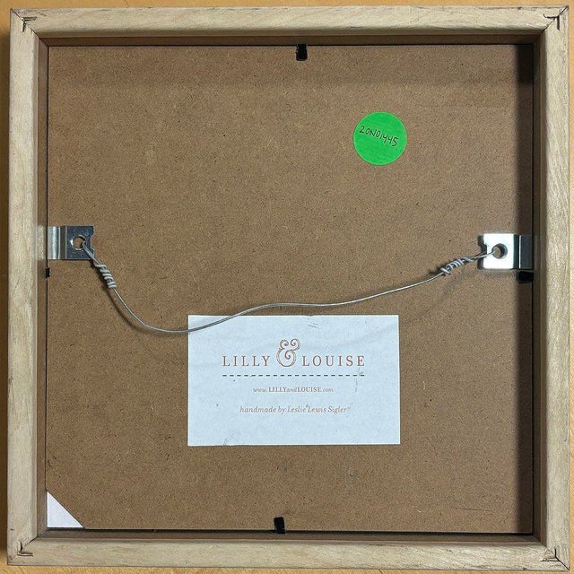 2010s Framed Painted Paper Collage Fish by Leslie Lewis Sigler, 2010 For Sale - Image 5 of 5