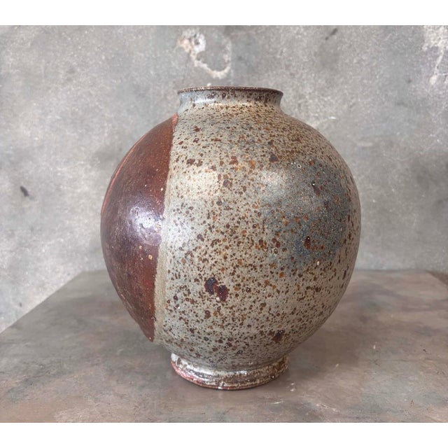 Vintage Tsubo Style Glazed Ceramic Object For Sale In Los Angeles - Image 6 of 7