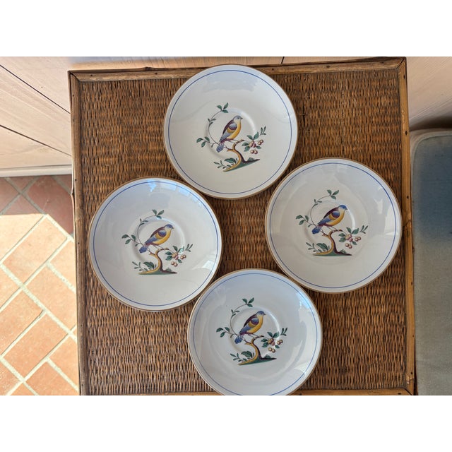 Ceramic Late 20th Century Four Spode Queen's Bird Cup and Saucer Sets For Sale - Image 7 of 16