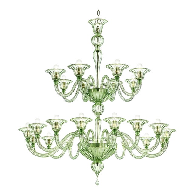 Rigadin Murano Glass Chandelier by Simoeng For Sale