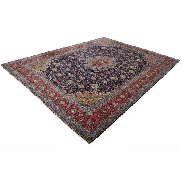 Hand-Knotted Sarouk Cork Wool Rug, 2000s For Sale - Image 13 of 13