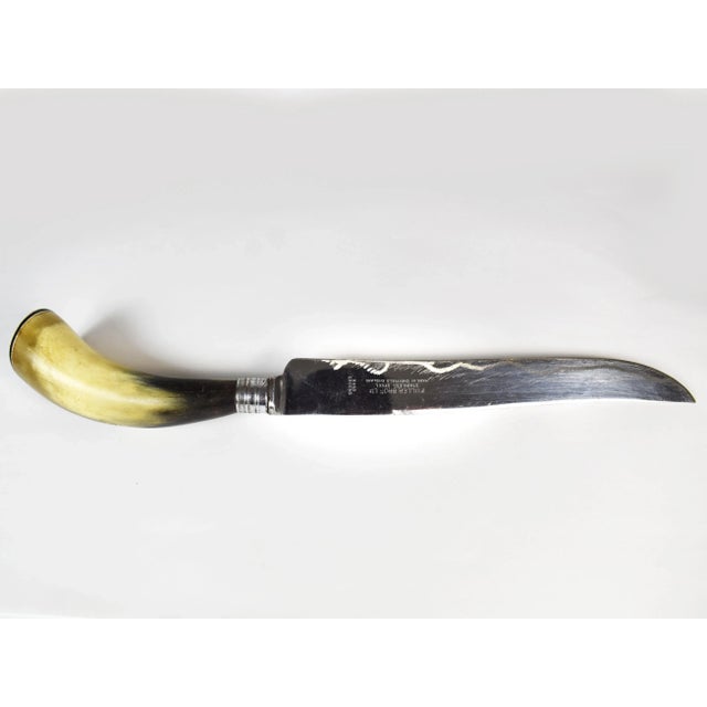 Vintage Fuller Bros Ltd. Natural Cow Horn Handle Cutlery, 3 Pieces For Sale - Image 9 of 13