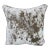 Textured Silver Grey Velvet Pillow Cover For Sale