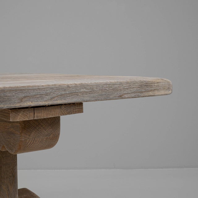 Mid 20th Century France Tan Wood Dining Table For Sale - Image 10 of 10