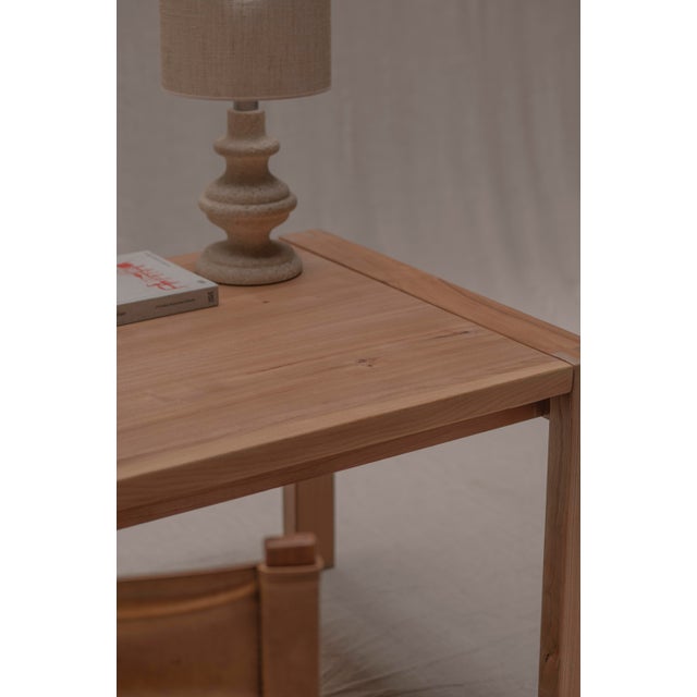 French Elm Desk Set from Maison Regain, 1970s, Set of 2 For Sale - Image 3 of 16