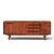 Arne Vodder Style Mid Century Danish Teak Sliding Door Credenza For Sale - Image 10 of 12